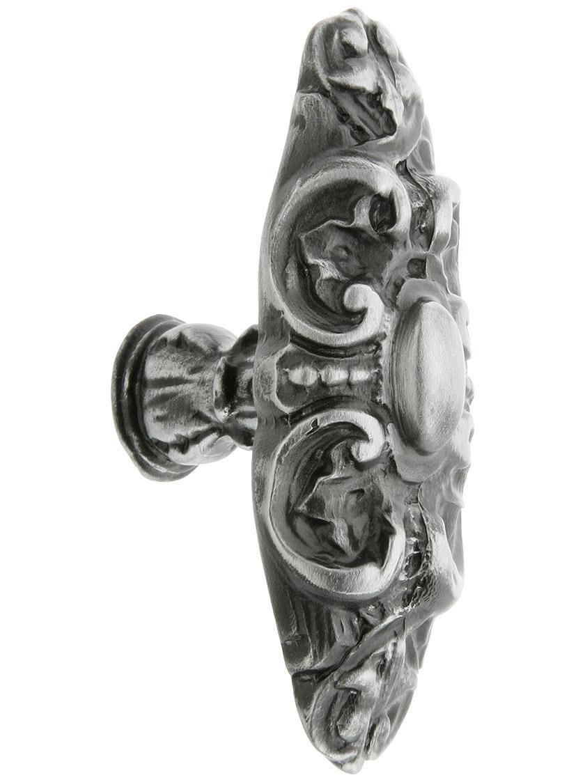 Queensway Cabinet Knob - 2 5/8 inch x 1 inch in Antique Pewter.